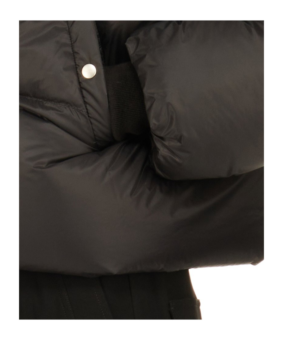 Rick Owens Turtle Padded Jacket In Black