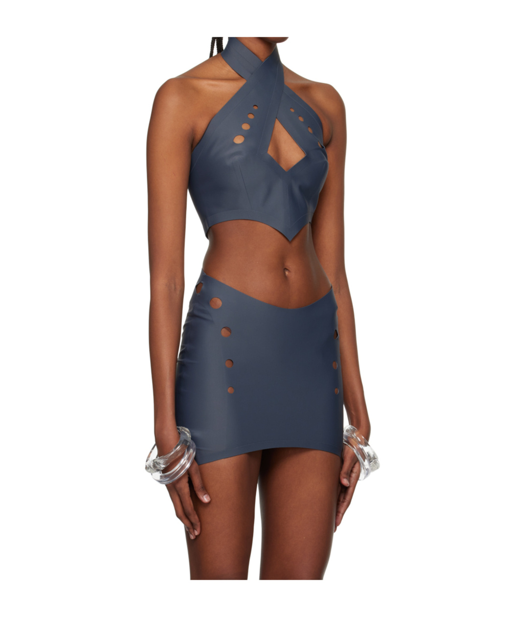 Jean Paul Gaultier Hollow Sling In Blue