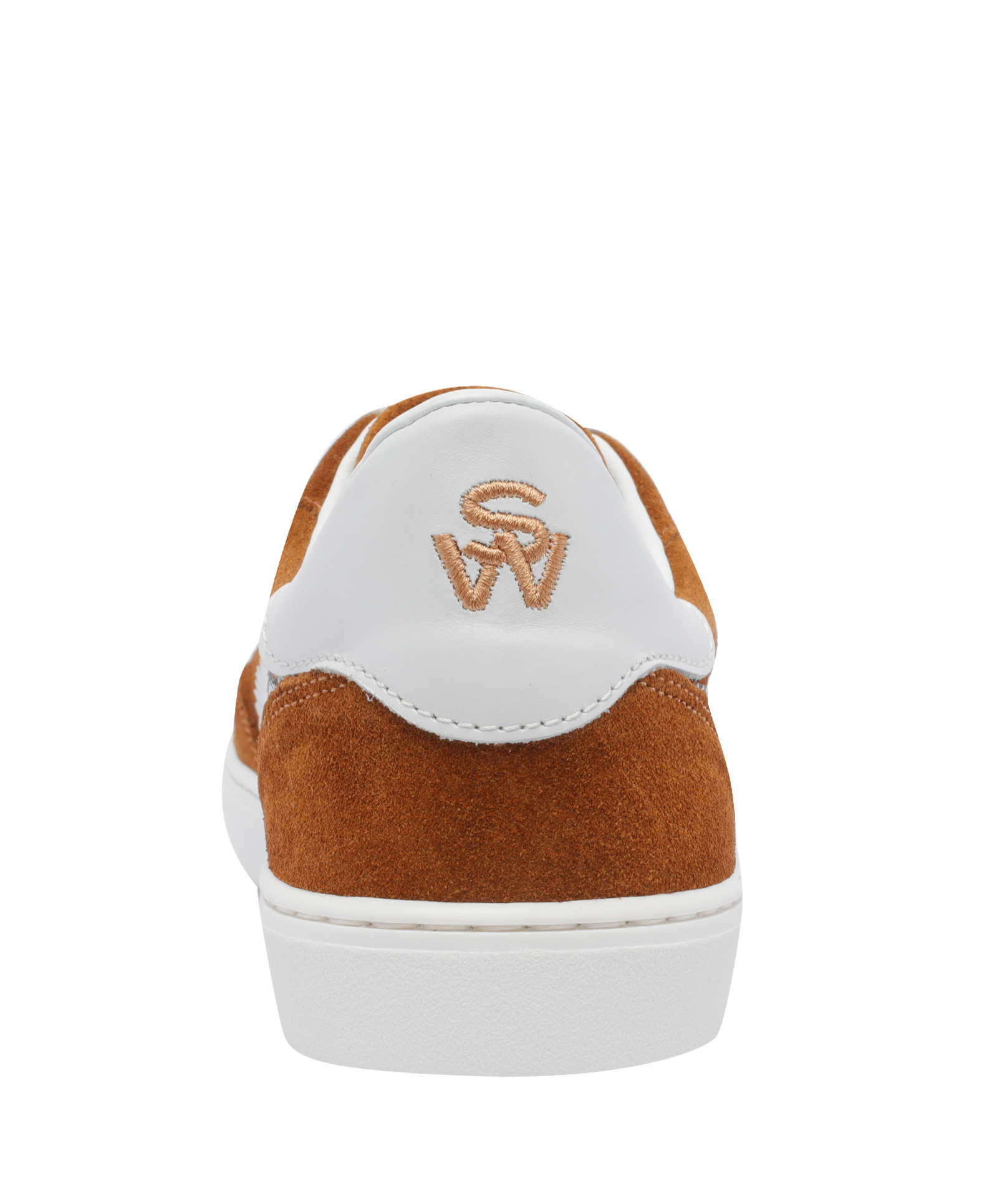Stuart Weitzman , Sw Runaround Sneaker, Sneakers, Hazel/white, Suede/calf In White
