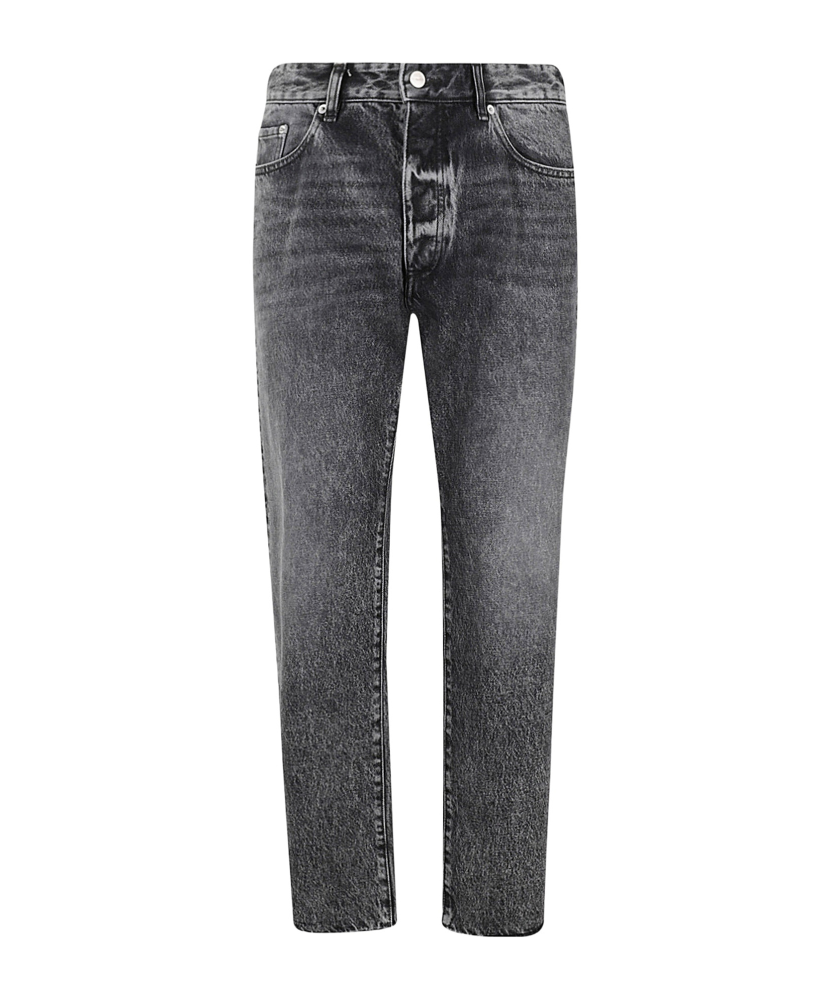 Icon Denim Five-pocket Denim Trousers In Black