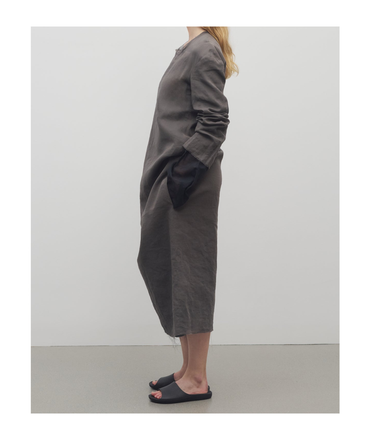 The Row Catia Dress In Cotton In Brown