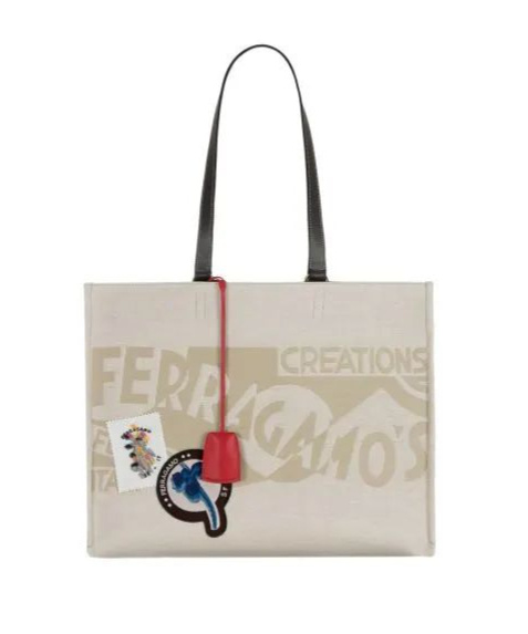 Ferragamo Logo Canvas Bag