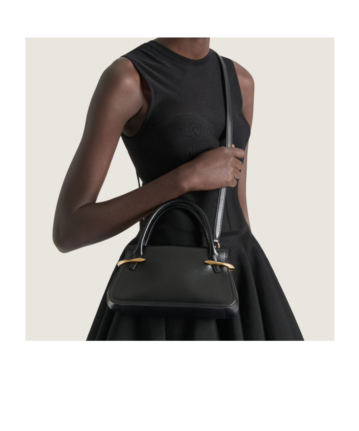 Givenchy Mini Pinch Bag In Leather In Black