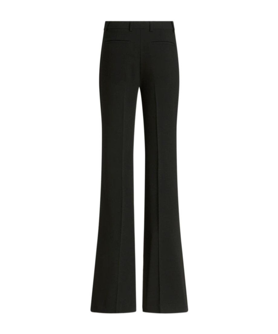 Etro Flared Black Trousers With Tailored Fit In Black