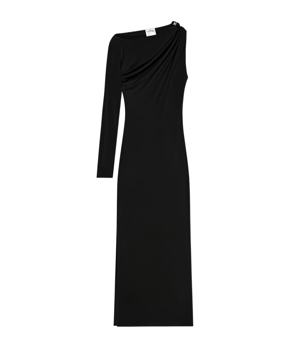 Courrèges Courreges Women Long One-shoulder Dress In Black