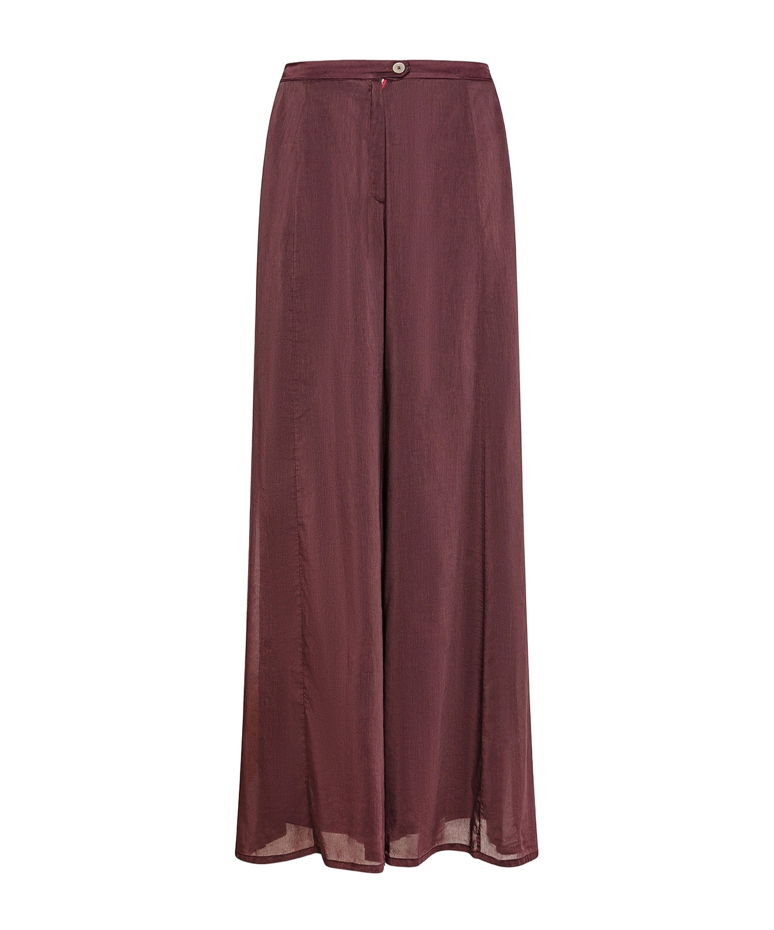 FORTE FORTE FLARED TROUSERS IN COTTONANDSILK VOILE