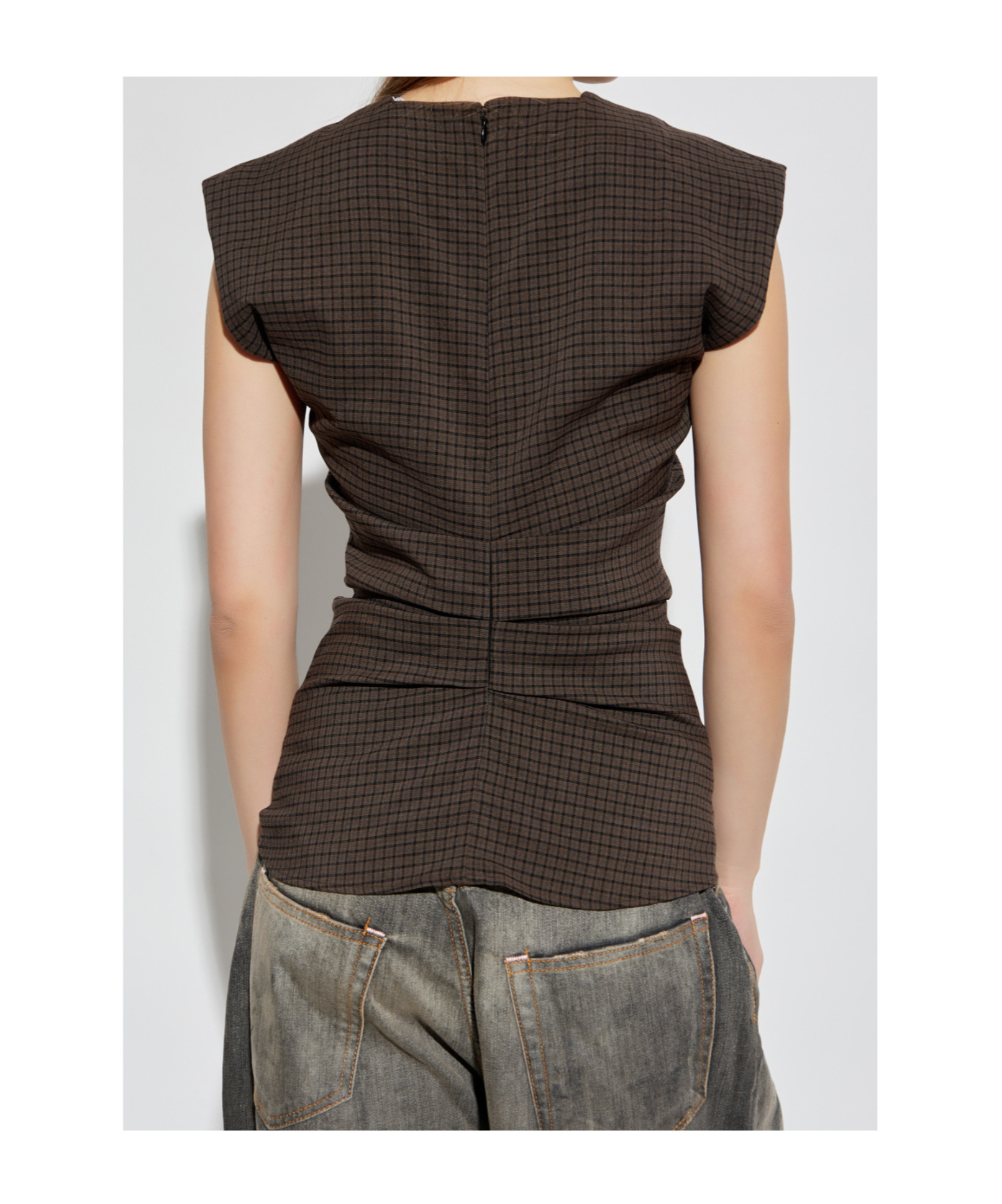 Acne Studios Sleeveless Tops In Brown