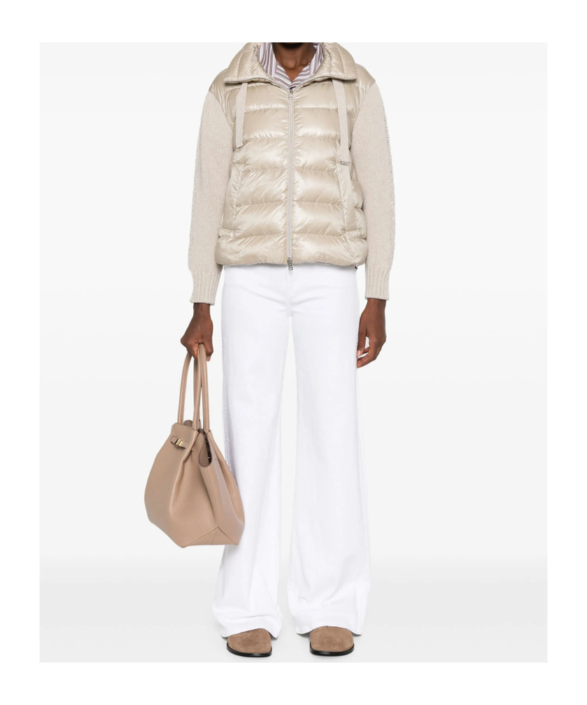 Herno Puffer Jackets Featuring Drawstring Accents In White
