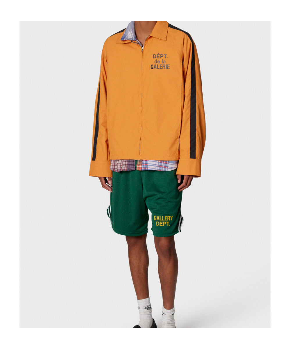 Gallery Dept. Logo-print Track Shorts In Green