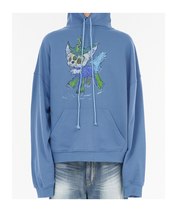 We11 Done Long Sleeve Sweatshirt In Blue