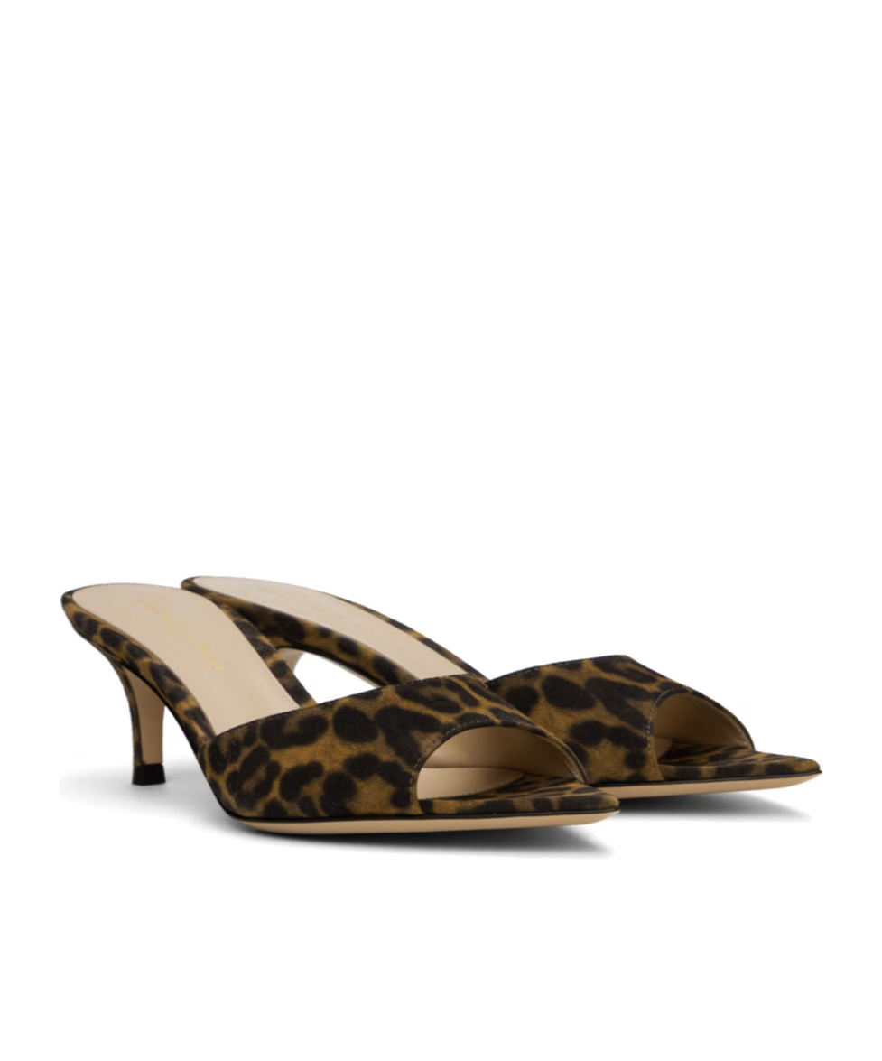 Gianvito Rossi Ssense Exclusive Brown Elle 55 Mules In Black