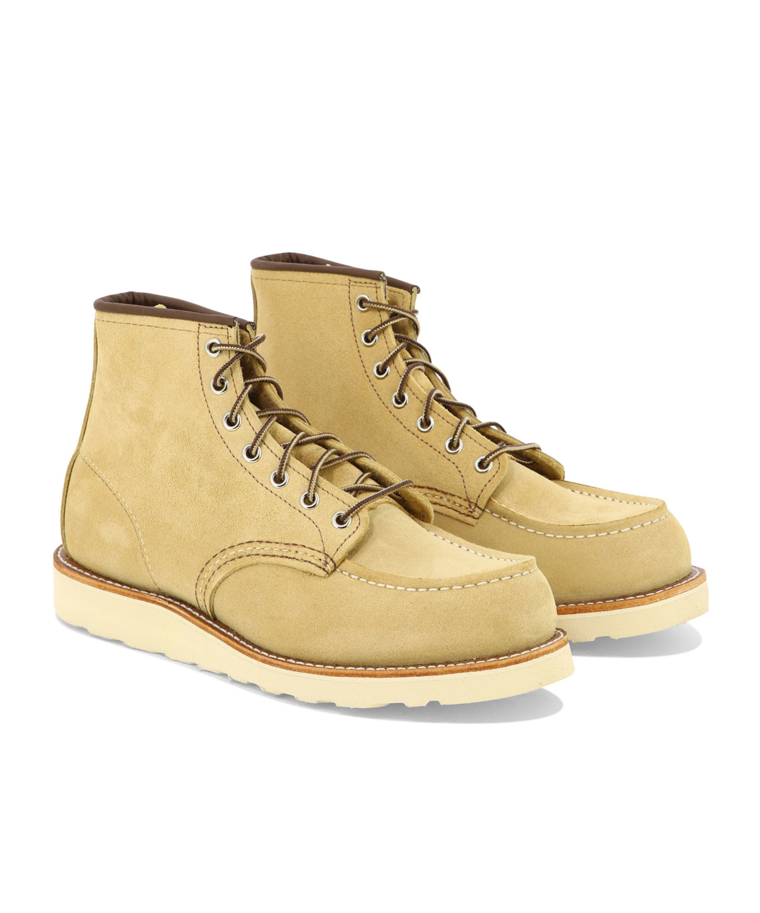 Red Wing Shoes Round-toe Suede Ankle Boots In Nude
