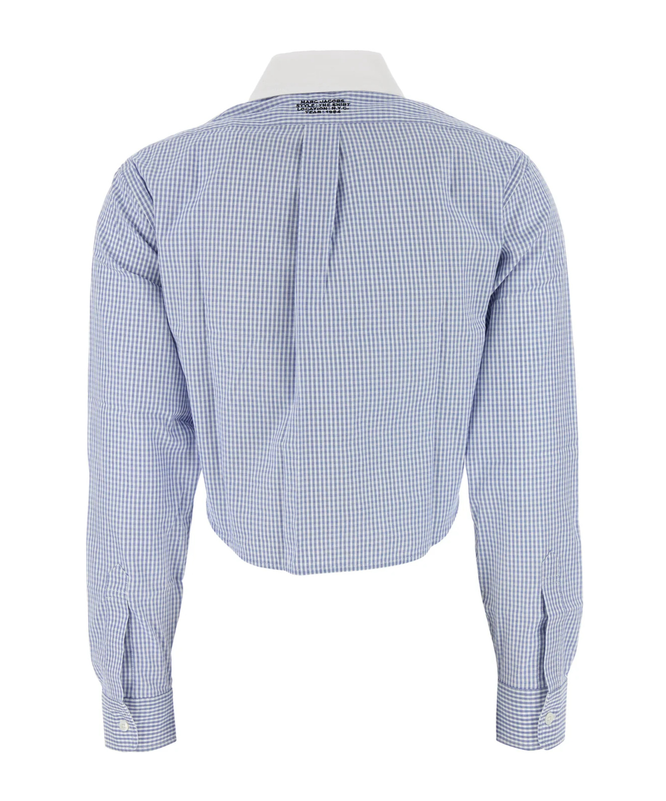 Marc Jacobs Embroidered Cotton Shirt In Blue