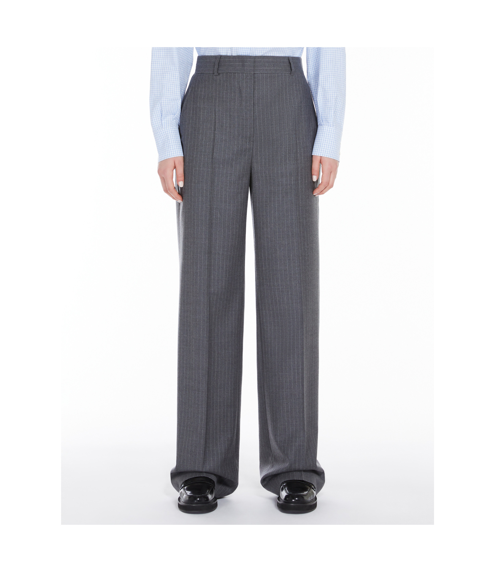 Max Mara Studio Gong Trouser Grey In Gray