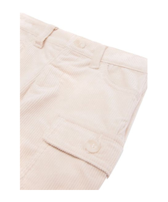 Emporio Armani Corduroy Tapered-leg Chinos In White