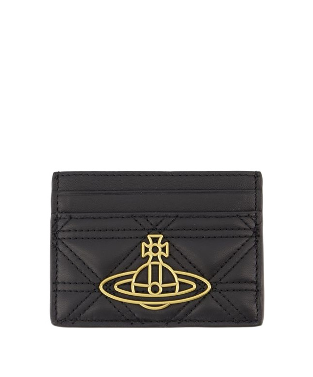 Vivienne Westwood Flat Card Holder In Black