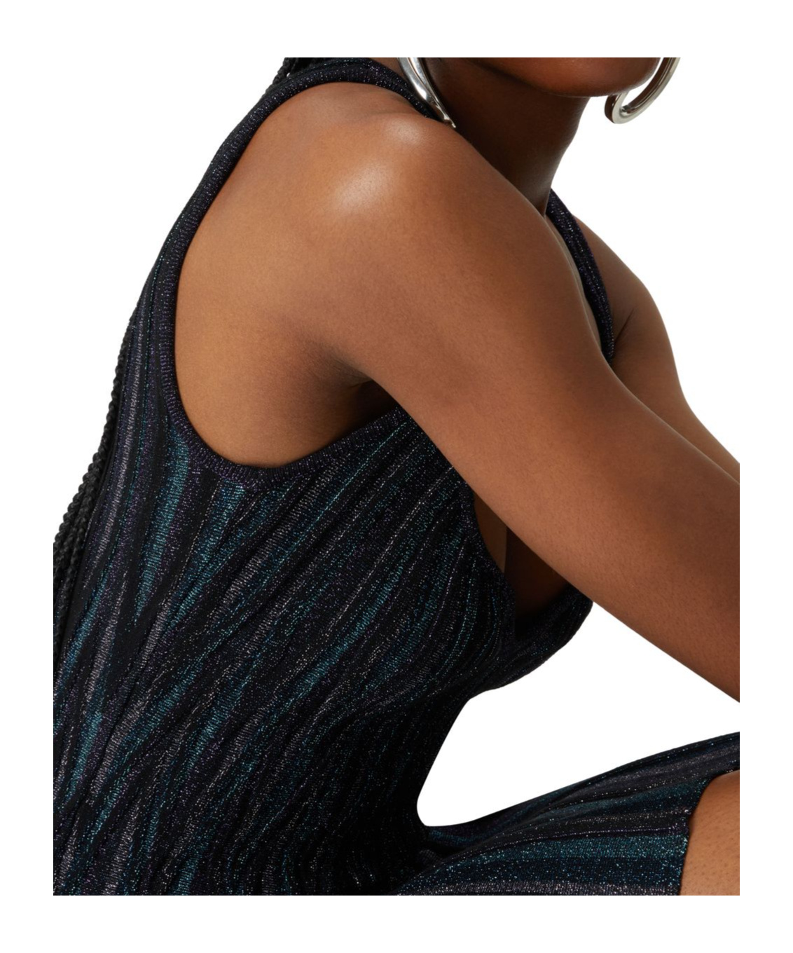 Missoni Diamond Mini Dress In Black