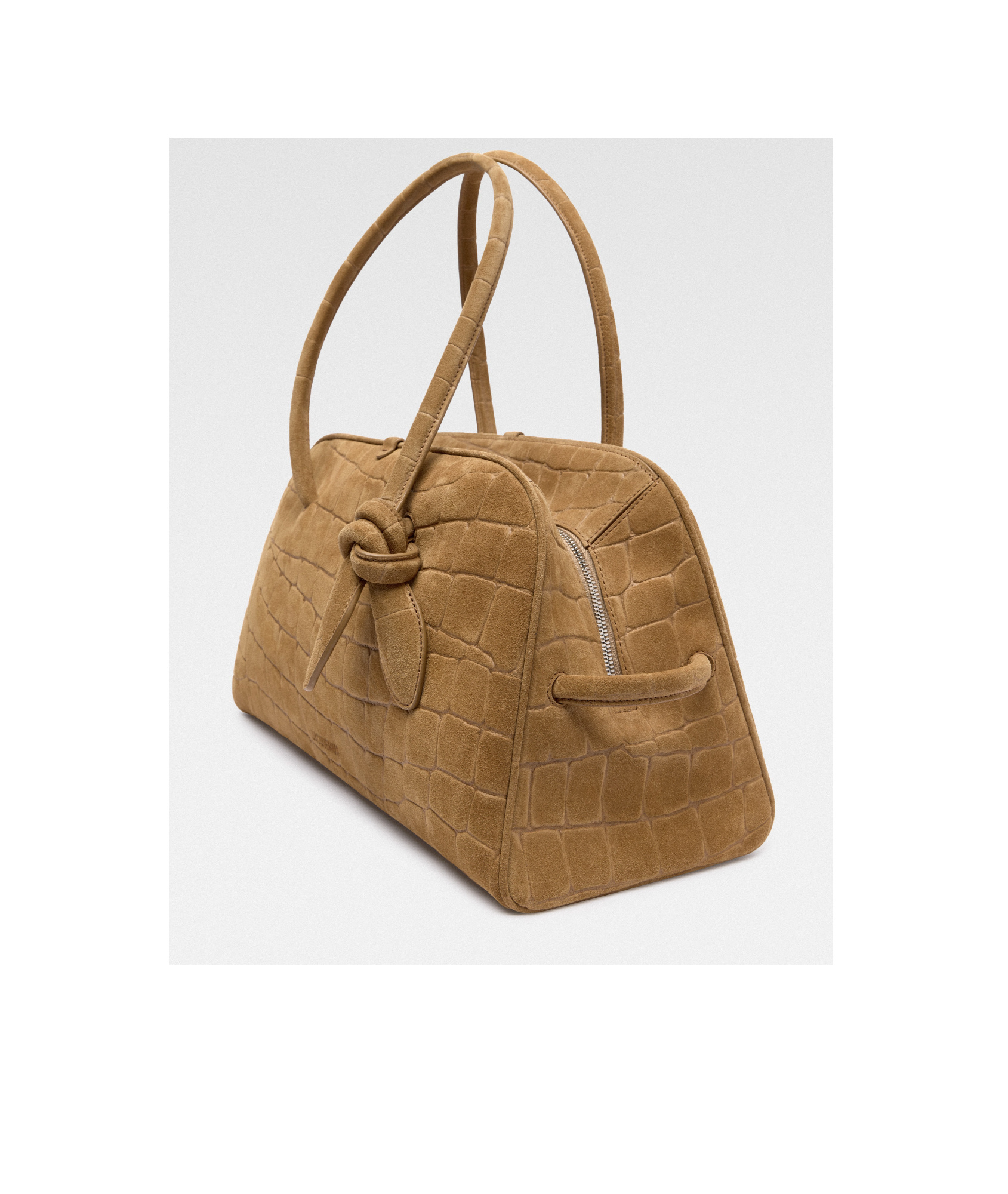Jacquemus Bowling Shoulder Bag In Brown