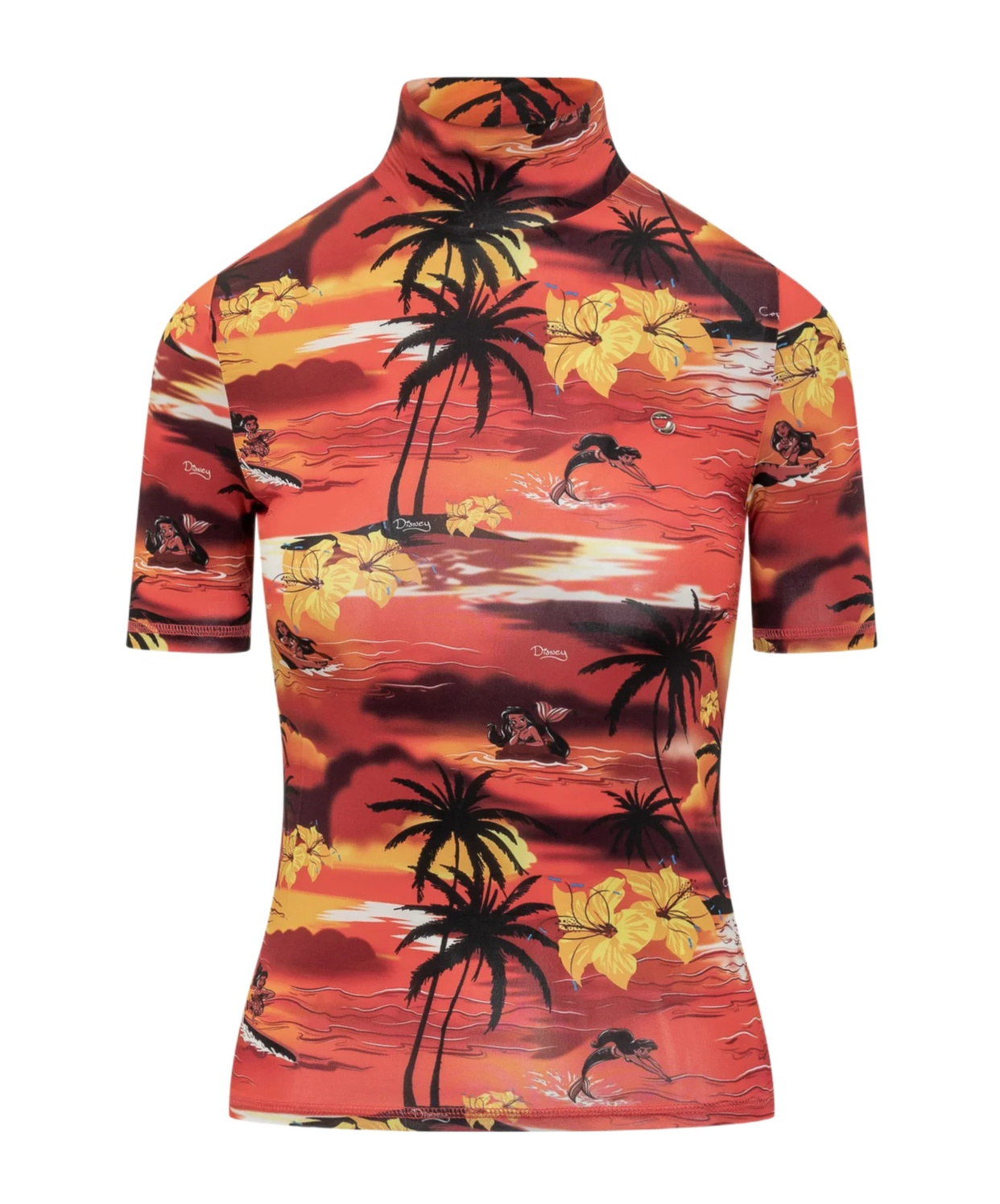 Coperni Turtleneck Printed T-shirt In Multi