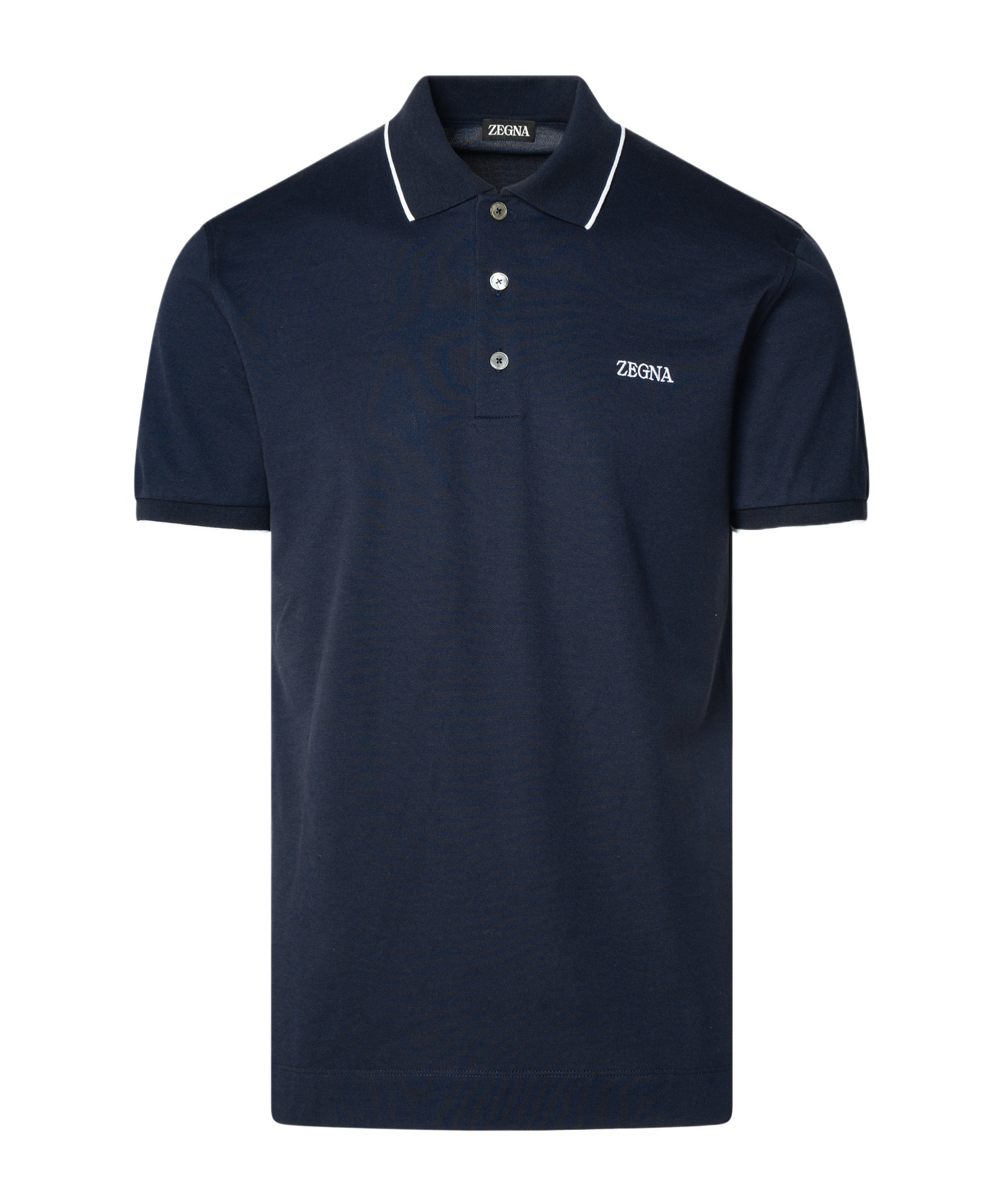 ZEGNA Z ZEGNA LOGO EMBROIDERED SHORT-SLEEVED POLO SHIRT