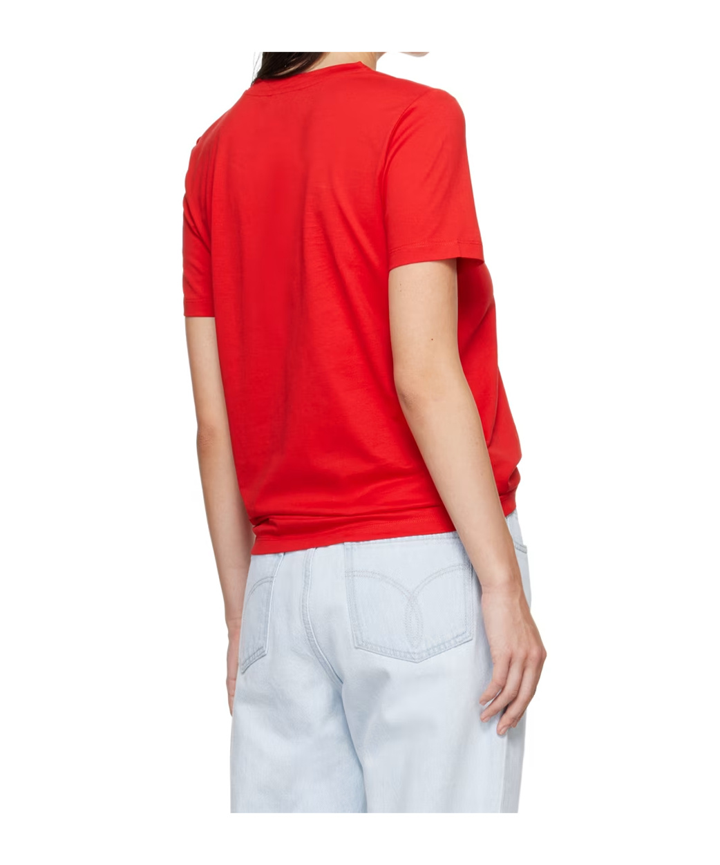 Balmain Logo Printed Buttoned Jersey T-shirt In Red