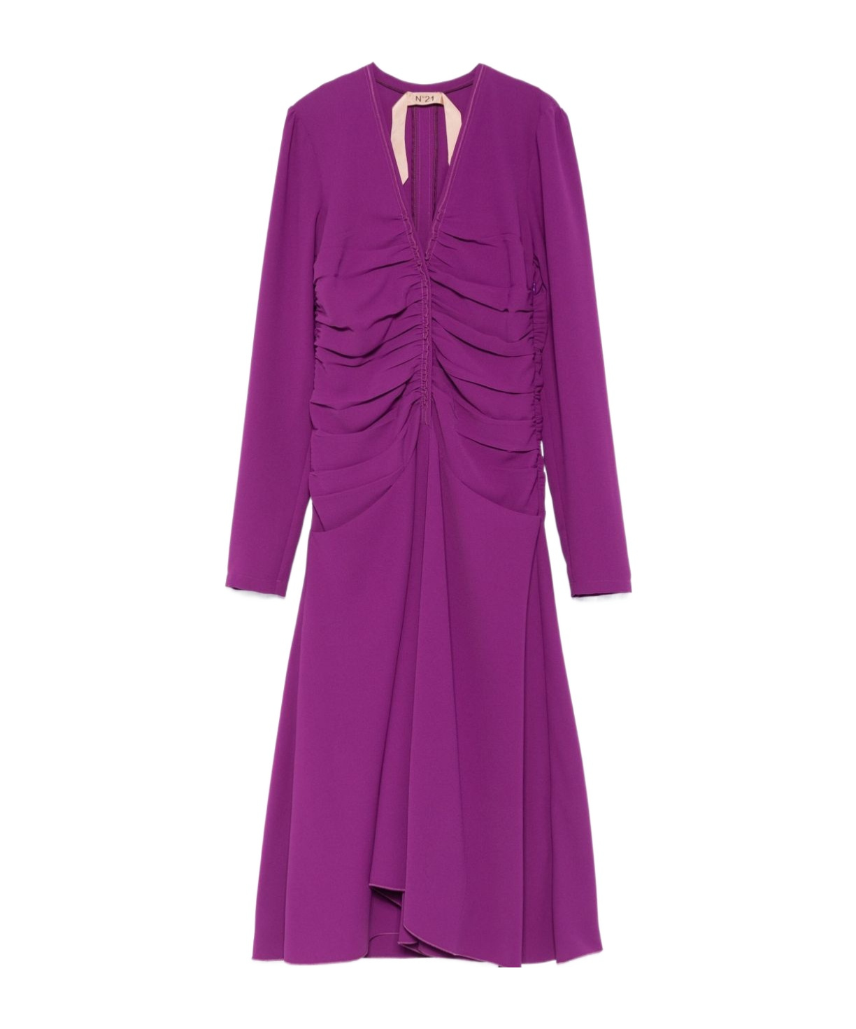 N°21 Crepe Midi Dress In Purple