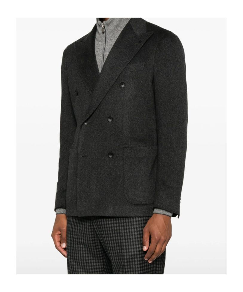 Tagliatore Long-sleeved Suit Jacket In Black