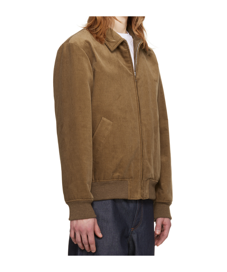 Apc Logo Embroidered Casual Jacket In Green