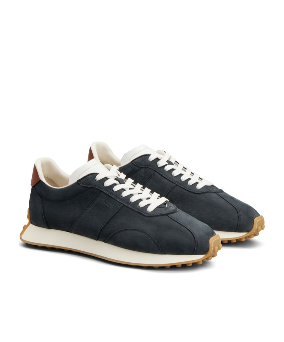 Tod's Gommino Leather Sneakers In Black