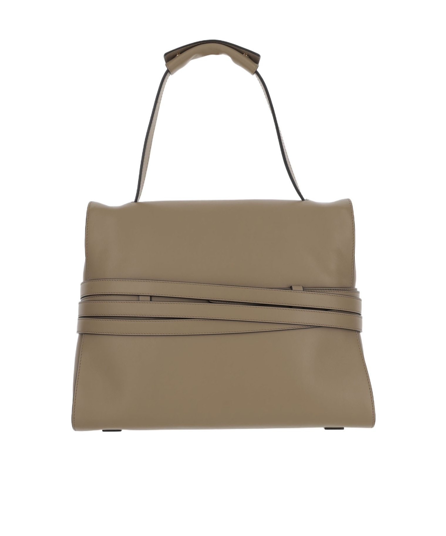 Moschino Flip Shoulder Bag In Gray