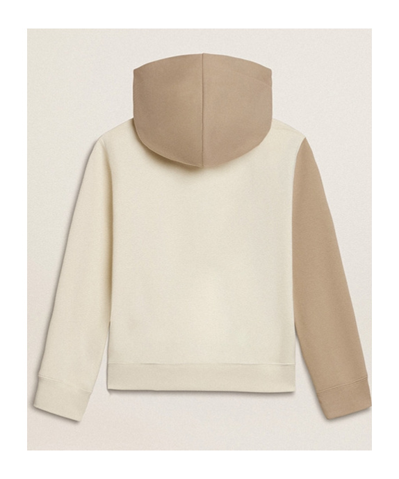 Golden Goose Long-sleeved Hooded Hoodie In Nude