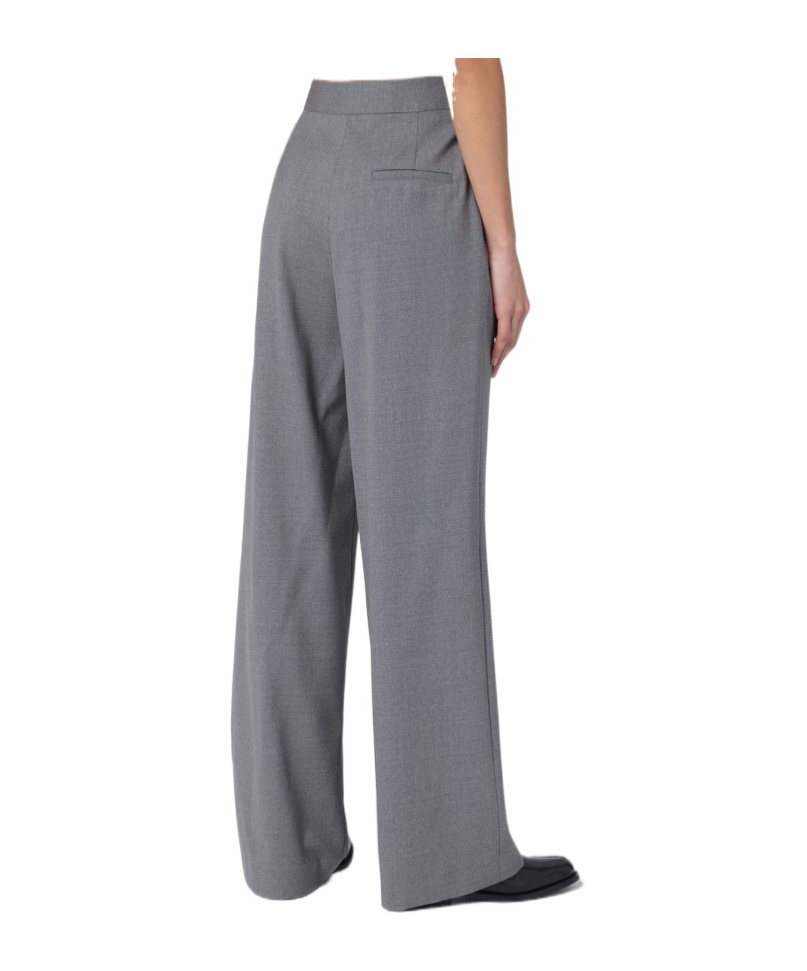Loulou Studio Creased Casual Pants In Gray