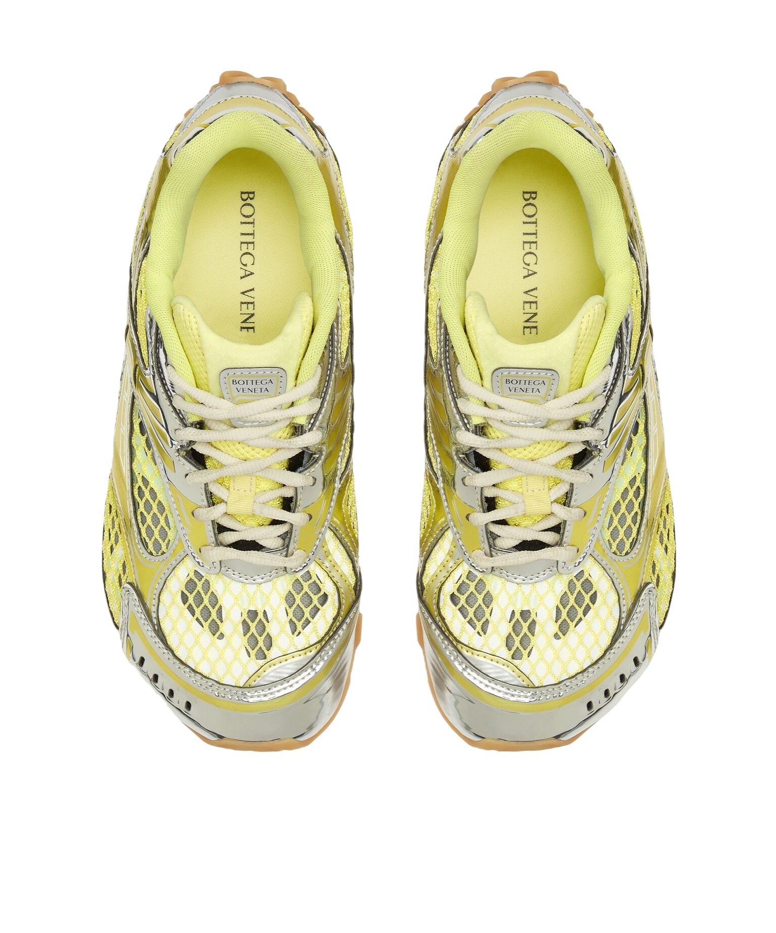 Shop Bottega Veneta Orbit Lace-up Low-cut Sneakers In Multicolor