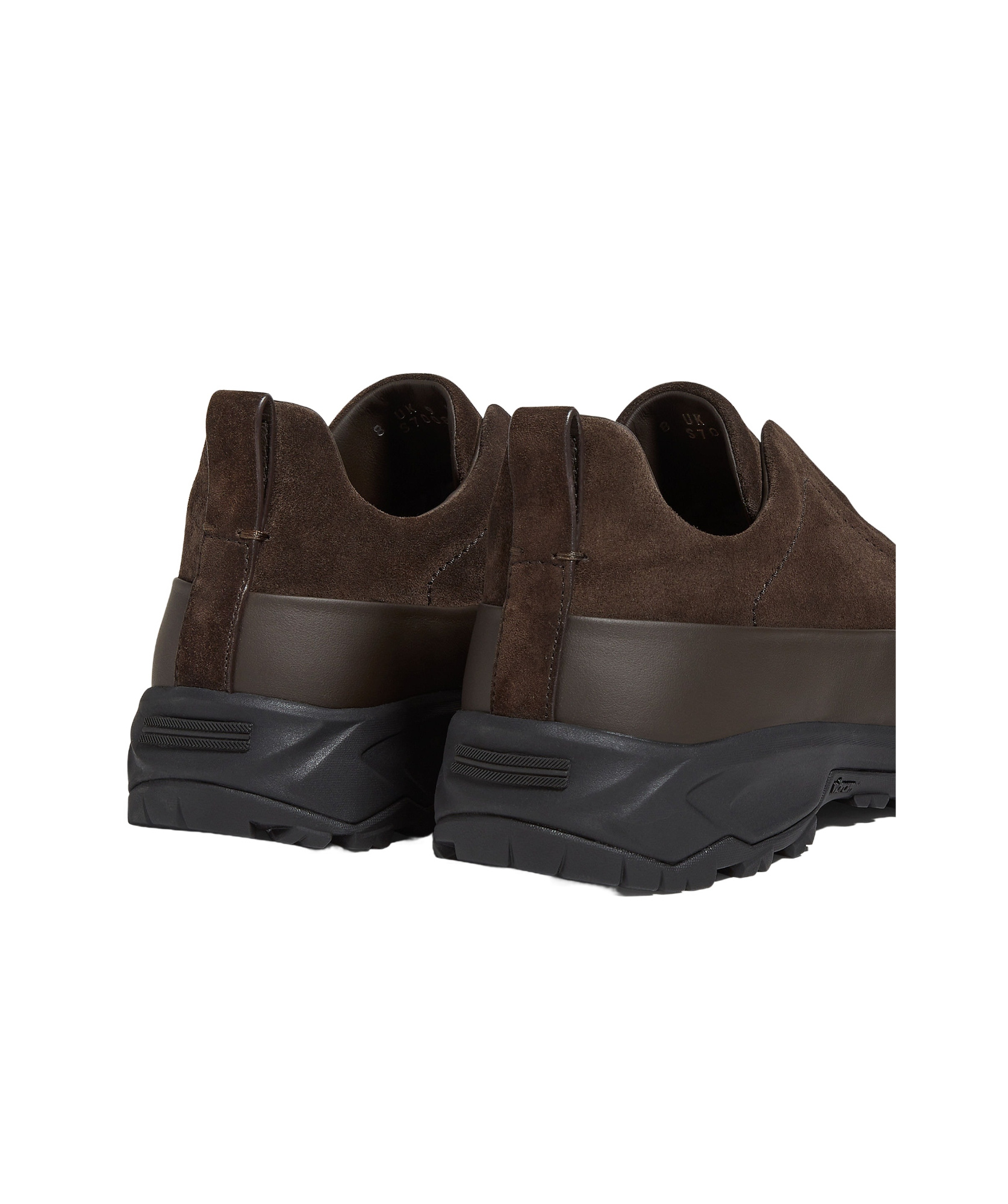 Zegna Triple Stitch Monte Low-top Sneakers In Brown