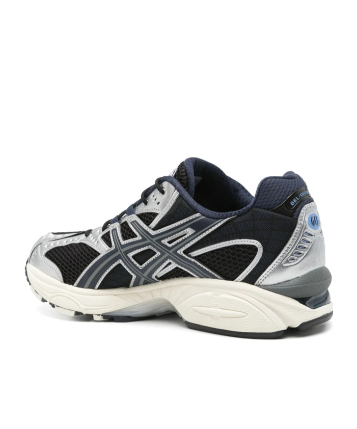 Asics Round Toe Sneakers In Black