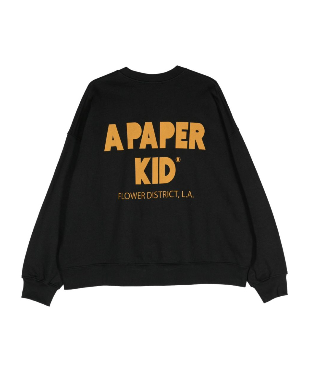 A Paper Kid Logo-print Cotton Sweatshirt In Black