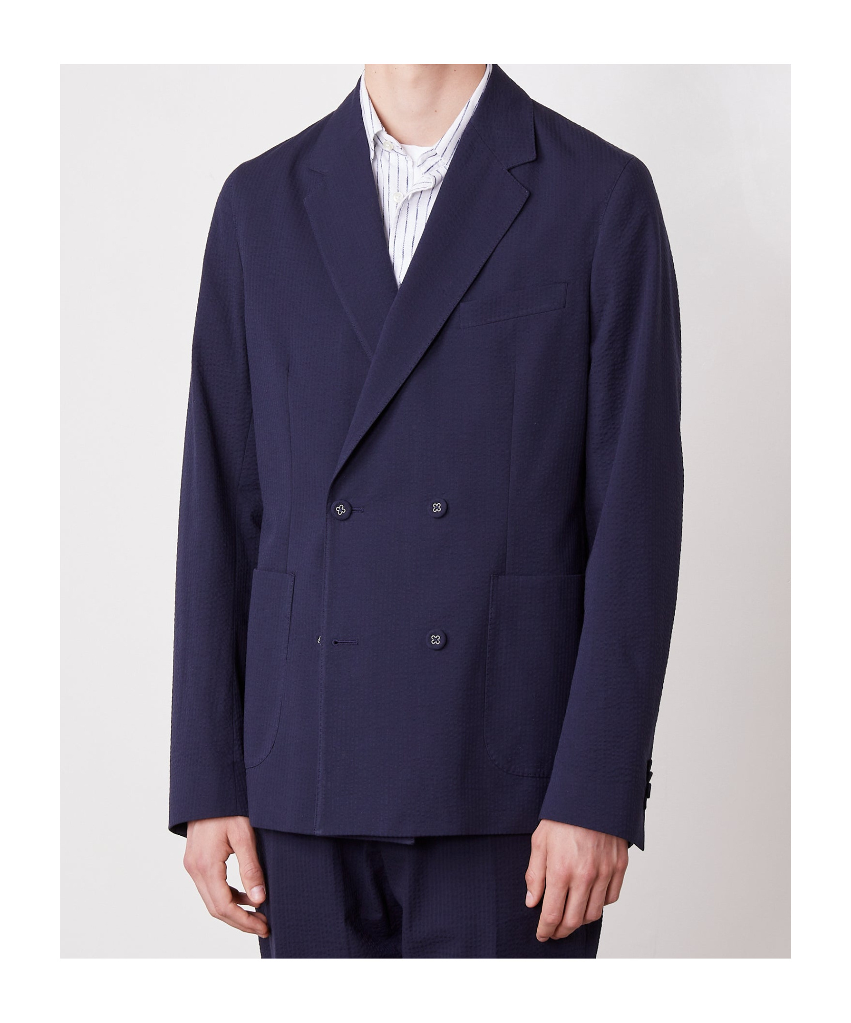 OFFICINE GENERALE DOUBLE BREASTED FOUR BUTTONS JACKET 