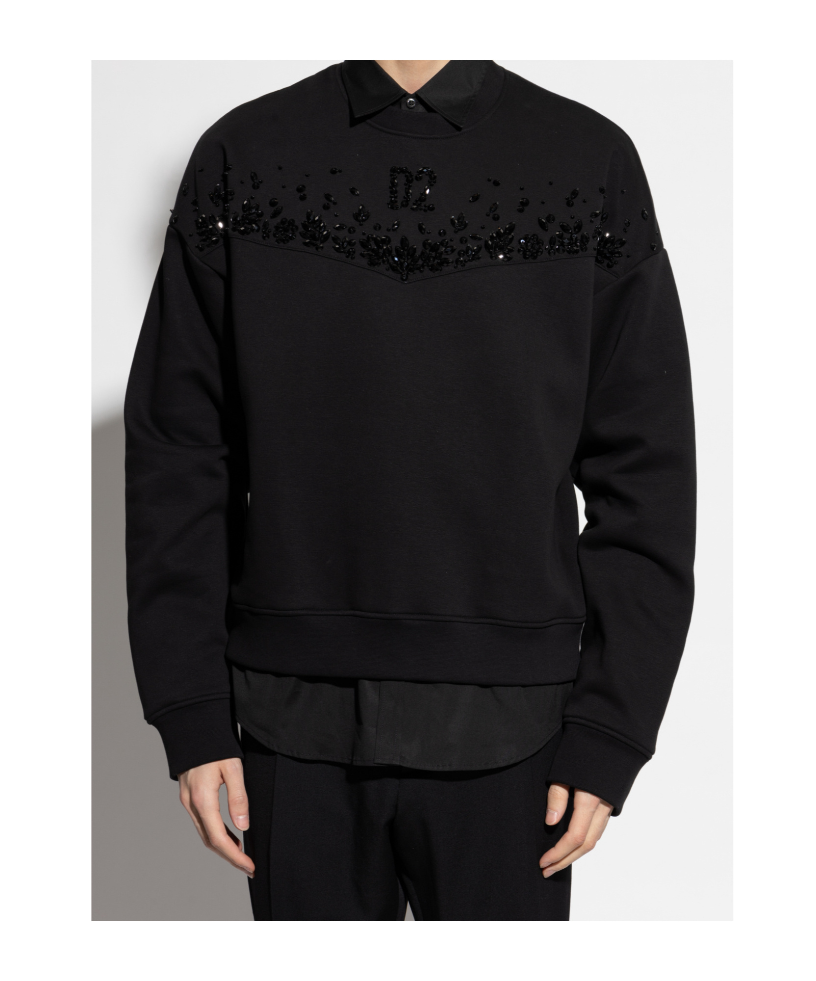 DSQUARED2 SEQUIN-EMBELLISHED SWEATSHIRT