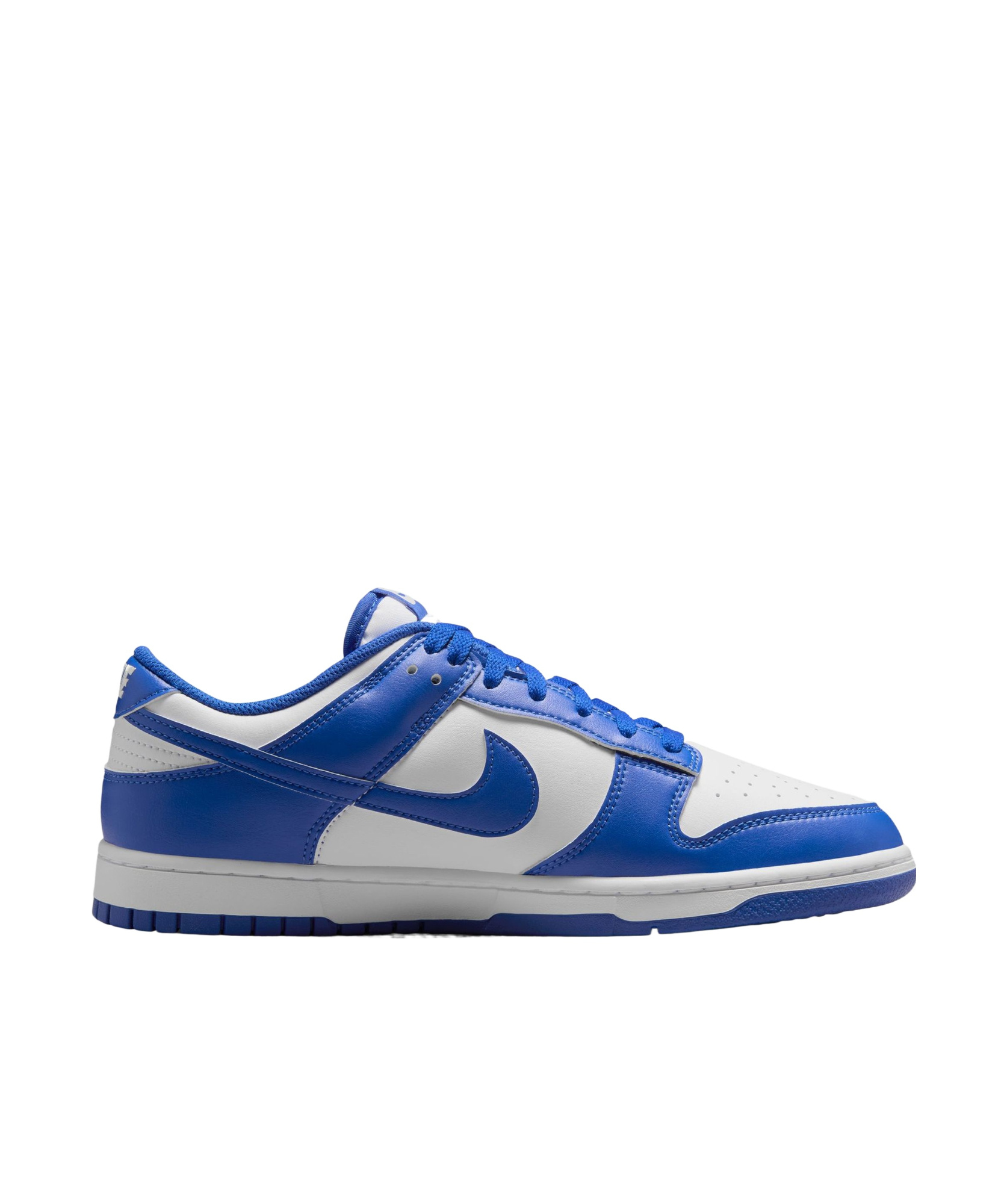 Nike Dunk Low Fn3416-001 Sneaker Mens White Blue Leather Lace Up Lifestyle Shoes In Blue