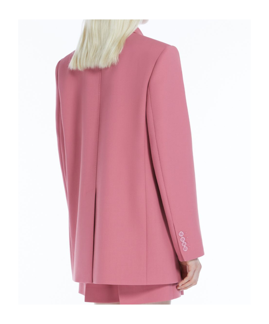 Max Mara Wool Suit Coat In Pink