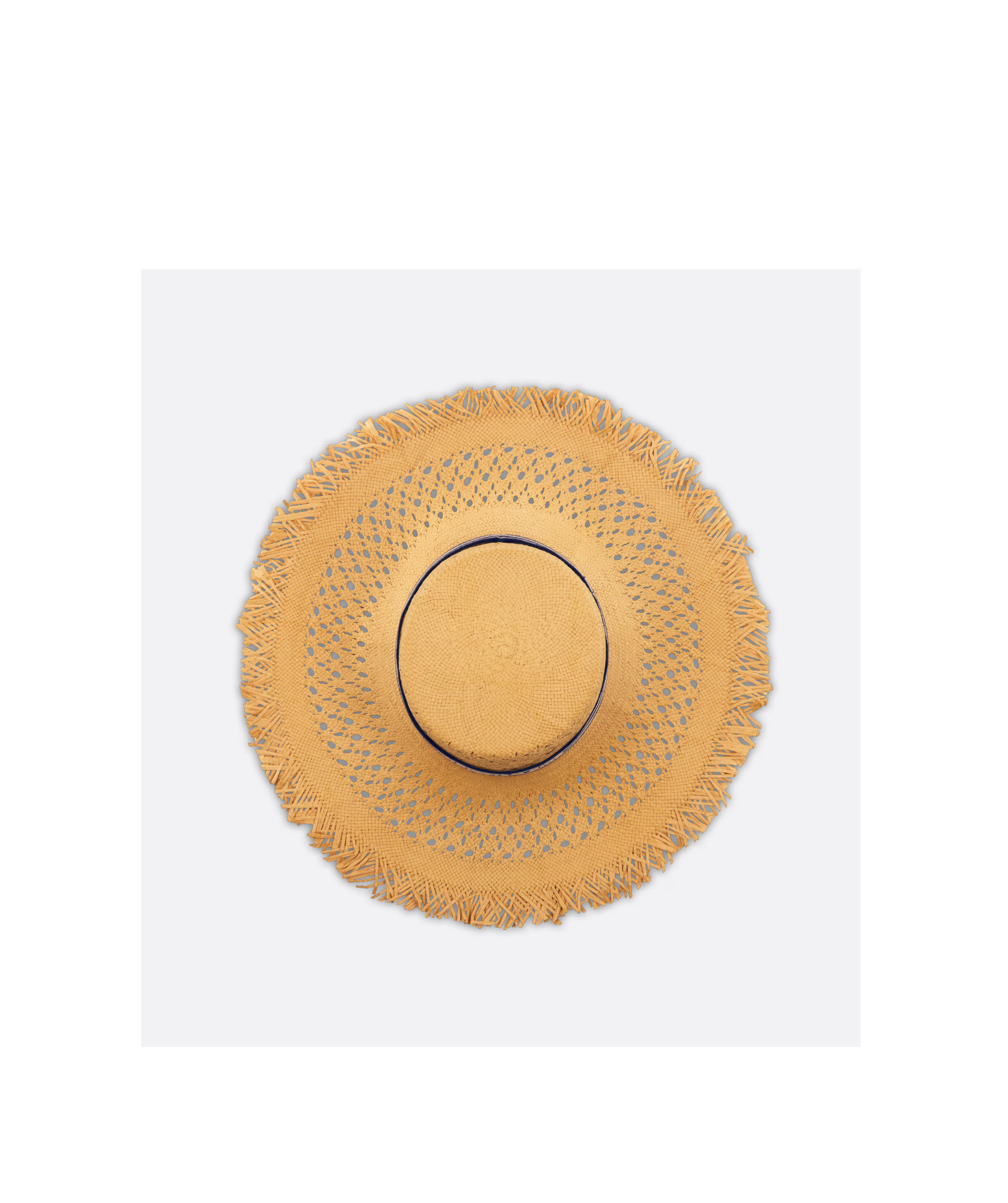 Dior Iviera Naughtily-d Narrow-rimmed Hat In Nude