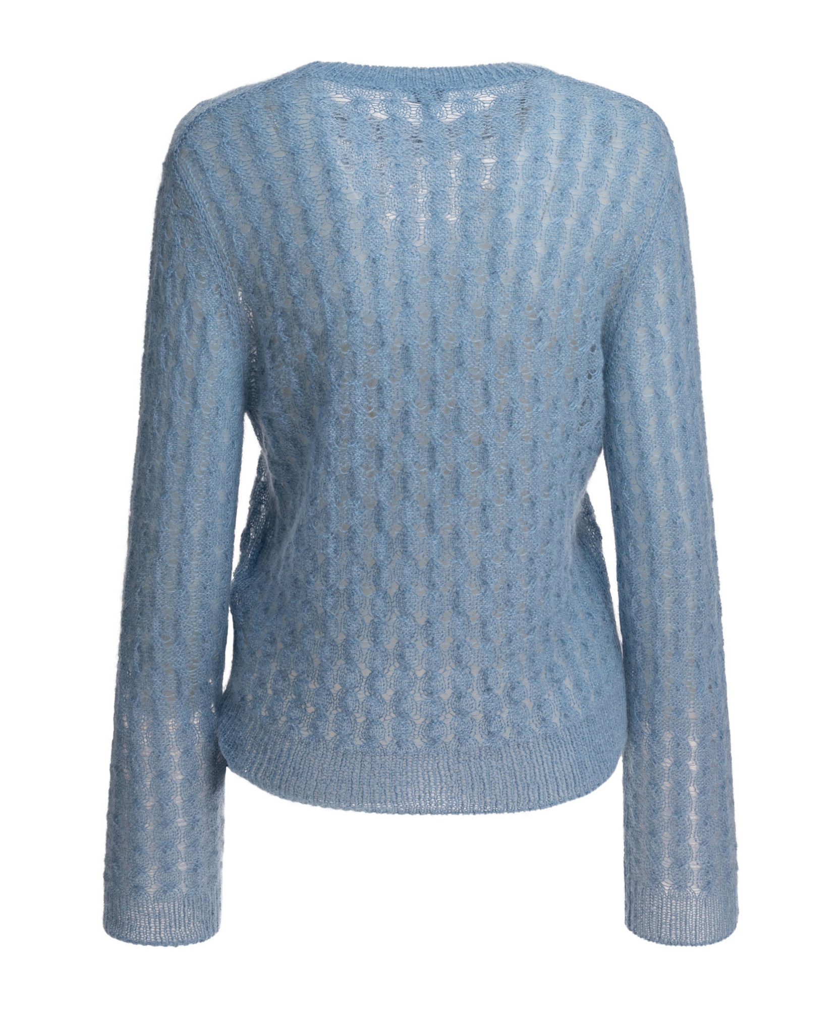 Loewe Mohair And Wool Blend Sweater Knitwear Light Blue In Blue