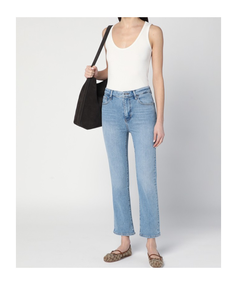 Frame Belt-loop Jeans In Blue