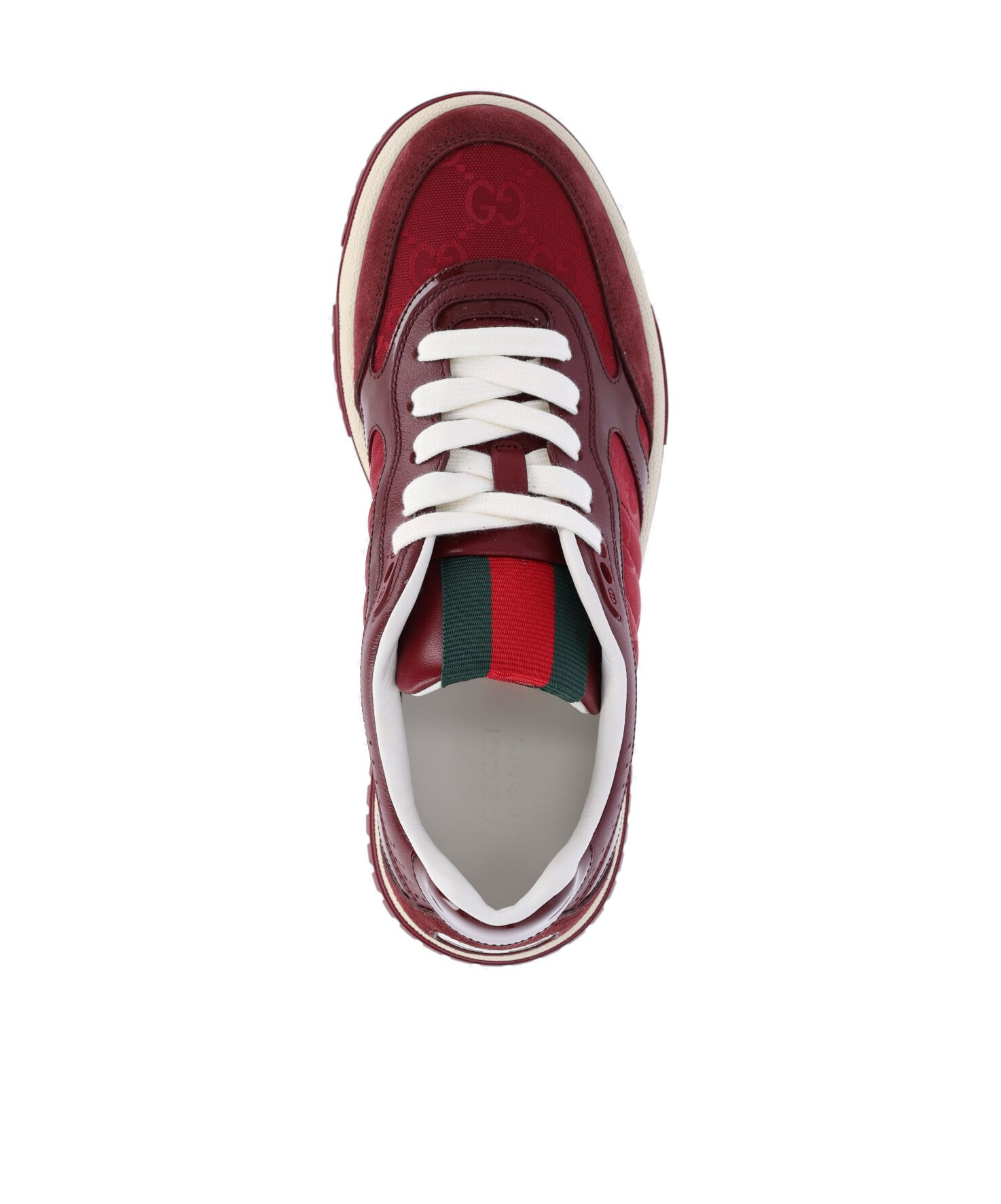 Shop Gucci Women's Re-web Sneaker In Red