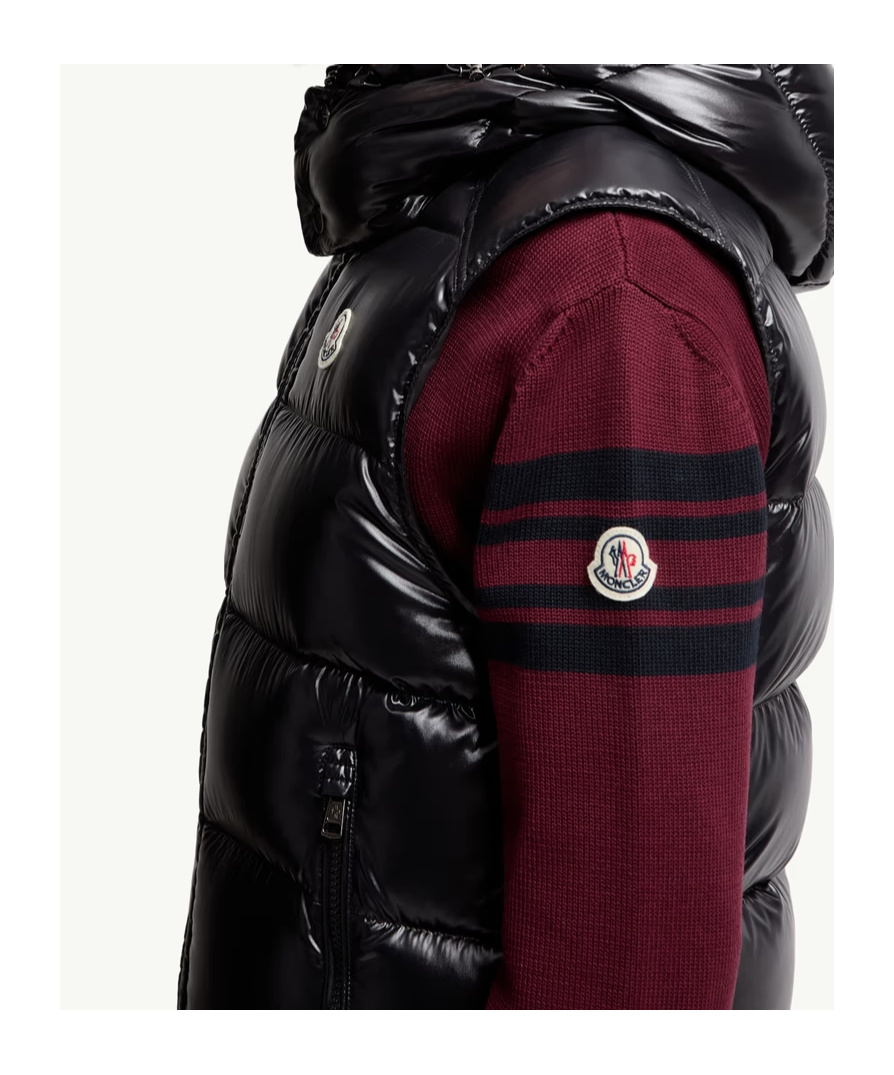Moncler Bormes Hooded Nylon Down Vest
