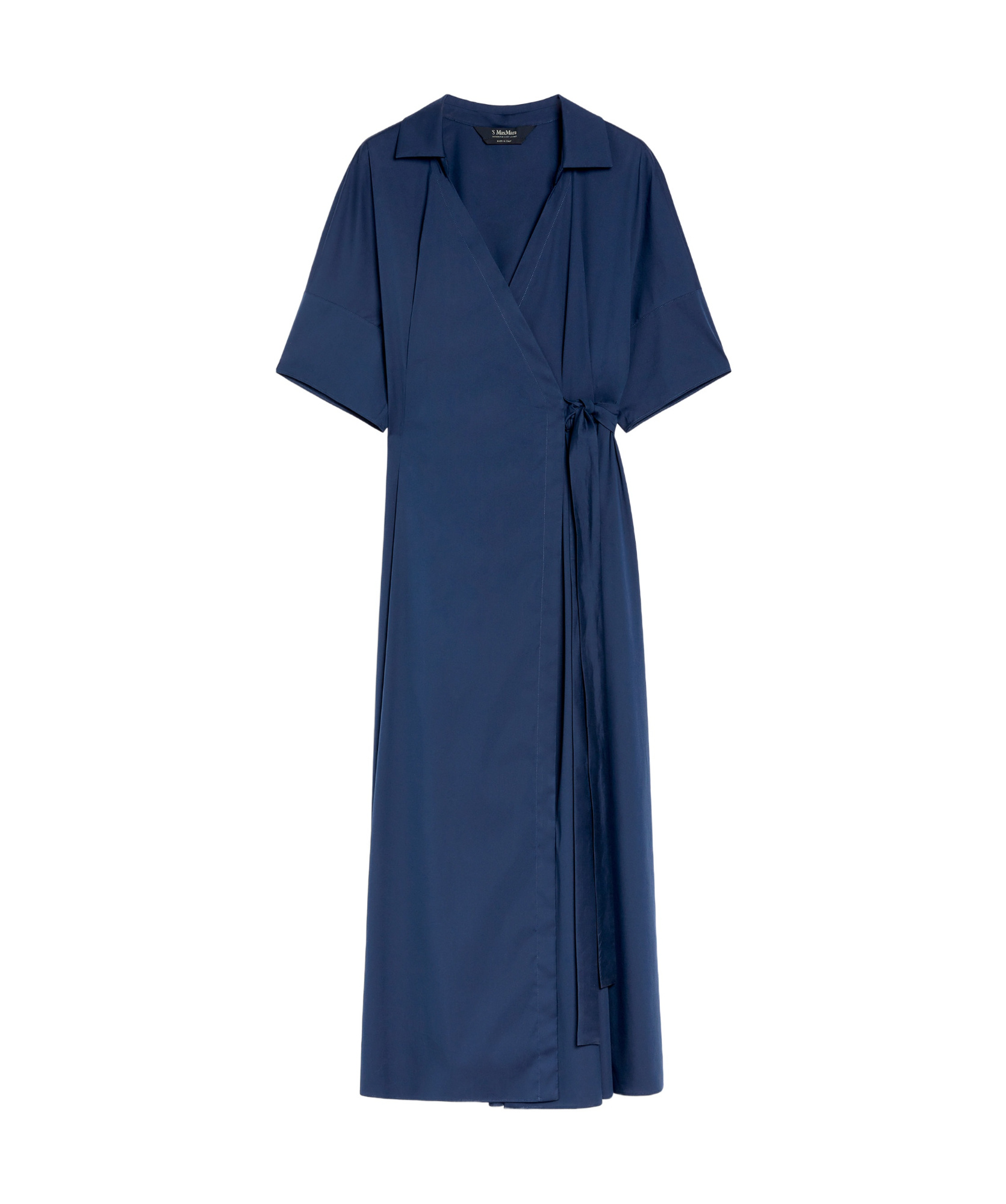 MAX MARA STRETCH POPLIN WRAP DRESS