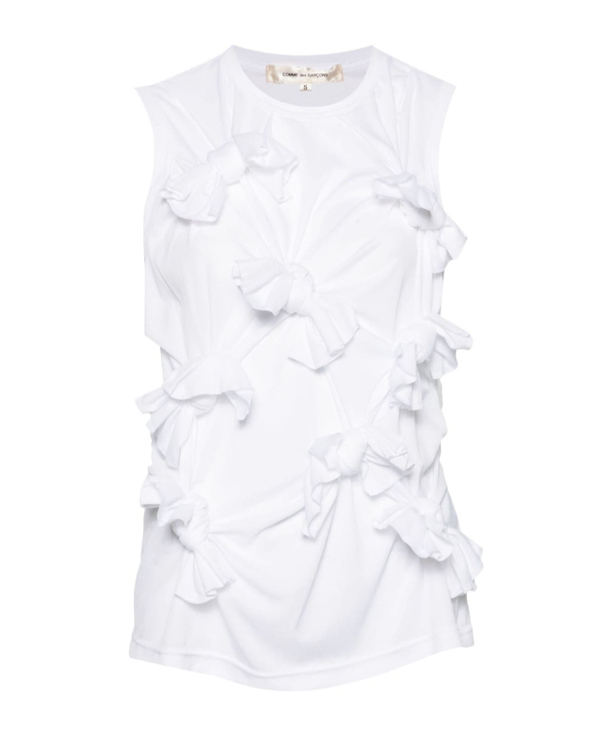 Comme Des Garçons Knot-detailed Jersey Tank Top
