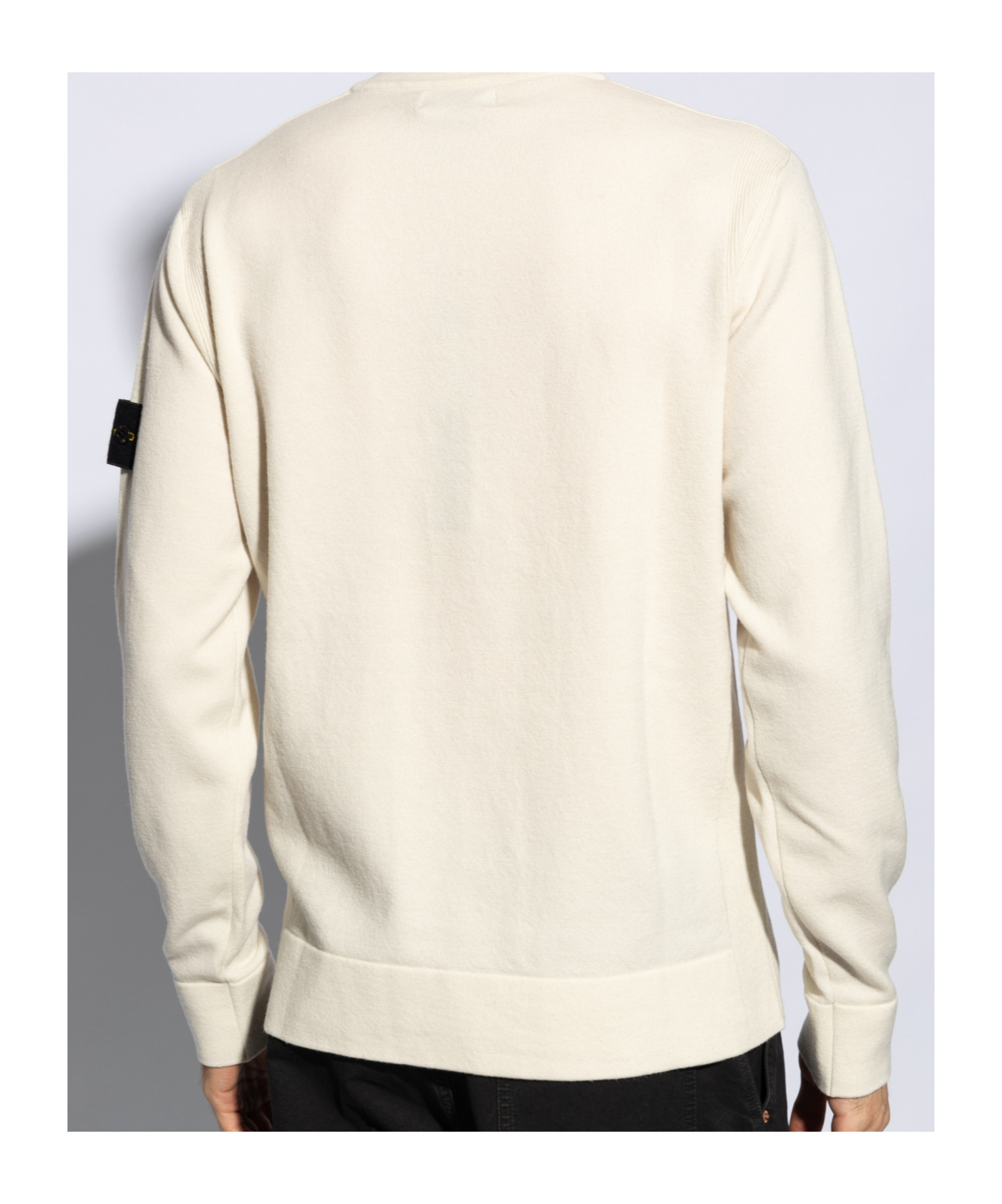 Stone Island 508a3 Maglia In Lana In White