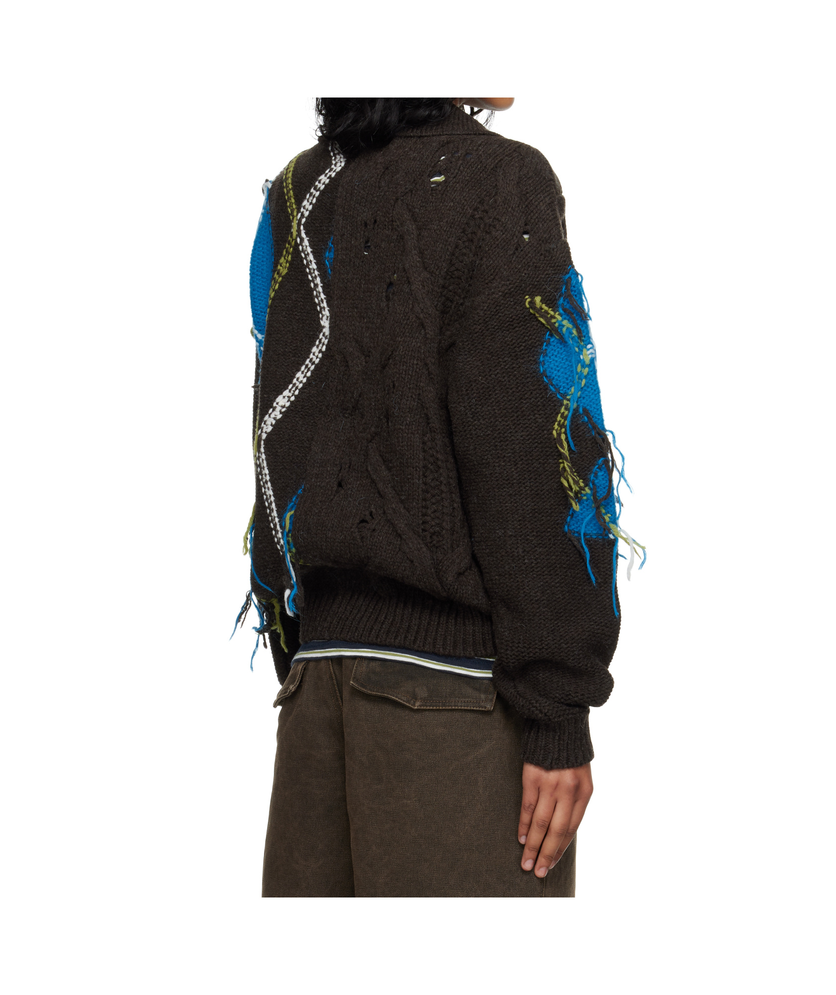 Andersson Bell Argyle Fisherman Sweater In Multi