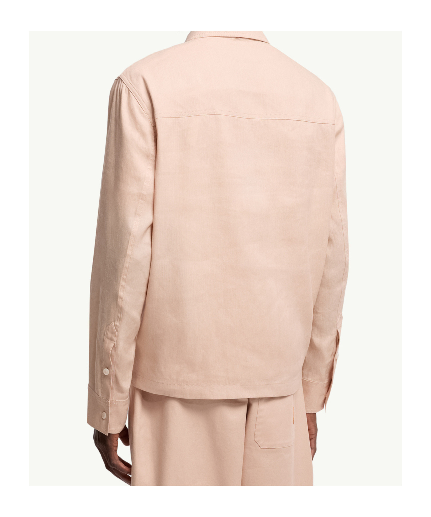Moncler Chemise En Lin Mélangé X Gilga Farm By Donald Glover In Pink